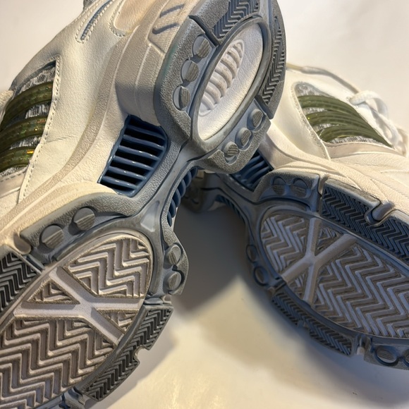Adidas Climacool athletic shoes white with grey, blue and green size 6 - Picture 8 of 11